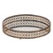 Suport pentru Lumanari, Fara Brand, Baza Oglinda, Margine Bronz, Diametru 30cm, Inaltime 4cm