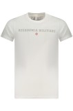 Cumpara ieftin ACCADEMIA MILITARE Tricou barbati din bumbac, cu imprimeu, Regular fit, Alb, S