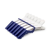 Clame pentru păr, 6 bucăți, alb+albastru