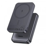 Baterie Externa Wireless HOCO J160, 5000mAh, 10W, 1 x QI - 1 x USB-C, Gri