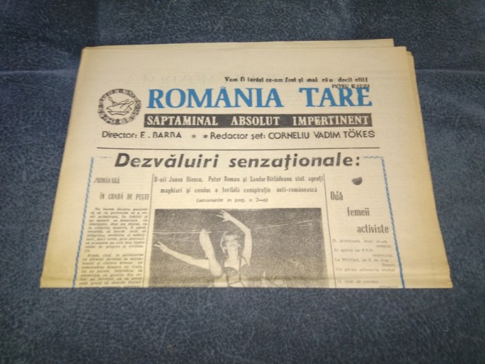 REVISTA ROMANIA TARE SUPLIMENT AL ZIARULUI OBSERVATOR 1991