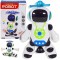 Robot interactiv de dans 360&deg; cu muzică și lumini LED &ndash; o jucărie pentru copii