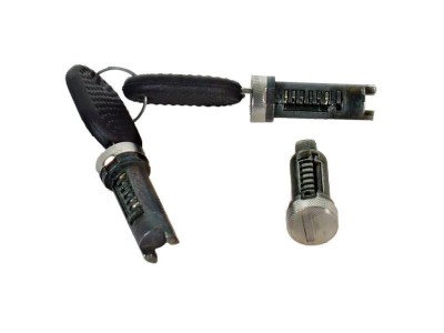 Set yale inchidere Fiat Cinquecento (170), 1991-1998, cu chei, cu 2 butuci blocare usa, stanga/dreapta, fata, cu apasare eliberare buton, foto