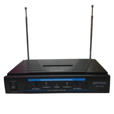 Set doua microfoane lavaliera profesionale wireless,cu receiver inclus foto