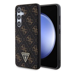 Husa originala Guess Samsung Galaxy S24 Plus Hardcase 4G Triangle Metal Logo, negru, GUHCS24MPG4GPK foto