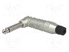 Conector jack, Jack 6,3mm, 2 contacte, tata, AMPHENOL - ACPM-RN