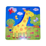 Puzzle educativ girafa, 18m+ MAMAMEMO EduKinder World