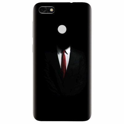 Husa silicon pentru Huawei Y6 Pro 2017, Mystery Man In Suit foto