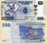 CONGO 500 francs 2002 UNC!!!