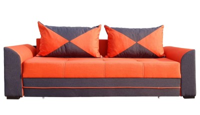 Canapea extensibila Delia Portocaliu foto