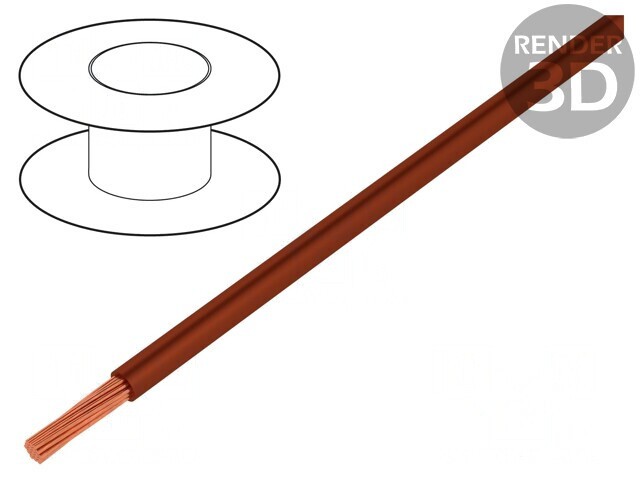 Cablu Electric Silicon Maro 300V 0.25mm2 100m