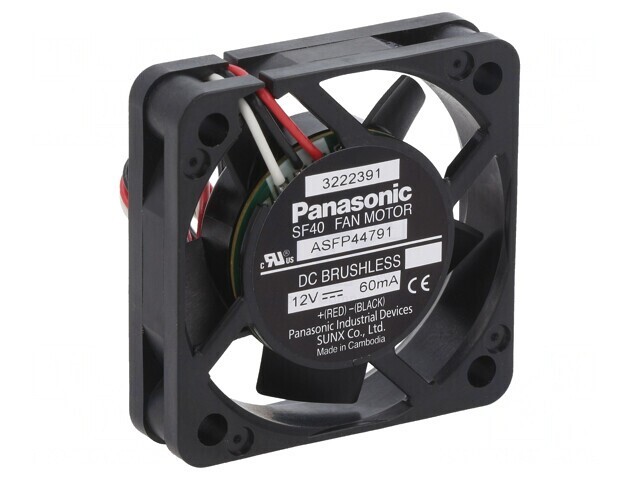 Ventilator axial 12VDC 40x40x10mm