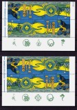✅RO 1997 ,LP 1442 b ,&quot; Cercetasii Romaniei &quot;, perechi de doua serii pereche in tete-beche , ambele tipuri de viniete, MNH