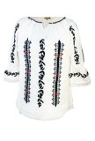 Bluza dama tip ie R 25, marime L, alb/negru glossy