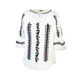 Bluza dama tip ie R 25, marime 3XL, alb/negru glossy