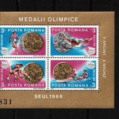 România, 1988 | Olimpiada Seul '88 - Medalii, Sportivi | Coliţă MNH | aph