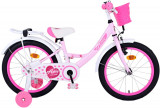 Bicicleta pentru fete Volare Ashley, 18 inch, culoare roz/alb, frana de mana fat PB Cod:31832