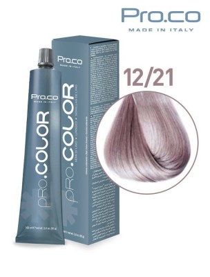 Vopsea de par profesionala PRO.COLOR 100 ml - Pro.Co - 12/21 BLOND PLATINAT IRISE CENUSIU foto