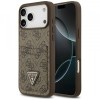 Husa pentru Apple iPhone 17 Pro Max, Guess, 4G Double Card Triangle, Maro
