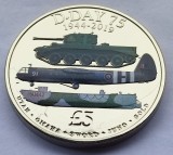 418. Moneda Guernsey 5 pounds 2019 (D-Day 75th Anniversary)