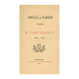 M. Zamphirescu, C&acirc;ntece și pl&acirc;ngeri 1860 - 1873