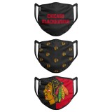 Chicago Blackhawks măști Foco set of 3 pieces EU - dospěl&aacute; velikost