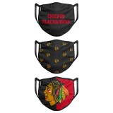 Chicago Blackhawks măști Foco set of 3 pieces EU - dospěl&aacute; velikost