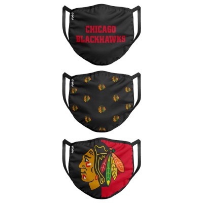 Chicago Blackhawks măști Foco set of 3 pieces EU - dospěl&amp;aacute; velikost foto
