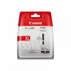 Cartus cerneala Canon CLI-551XL, black, capacitate 11ml, pentru Canon Pixma IP7250, Pixma IP8750, Pixma IX6850, Pixma MG5450, Pixma MG5550, Pixma MG63 foto