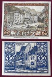 Germania lot 2 notgeld 10 + 25 pfennig 1923 Quedlinburg **