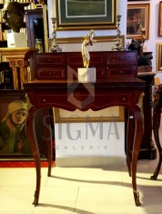 SECRETAIRE VECHI ( LEMN SI BRONZ )