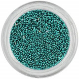 Perle decorative - albastru verzui, 0,5mm
