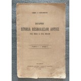 Const. P. Diaconescu - Despre istoria resboaielor antice. Evul Mediu... (1914)