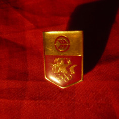 Insigna Olimpica SUA Los Angeles 1984 ,metal si email , d=2,6cm