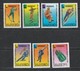 Mongolia 1980 - #301 Jocurile Olimpice de Iarna Editia a XIII-a - 7v MNH
