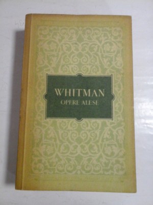 WHITMAN - OPERE ALESE foto