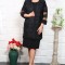 Compleu Elegant 2 piese Celest Negru - 48Marimea
