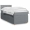 vidaXL Pat box spring cu saltea, gri deschis, 90x200 cm, textil 3289639