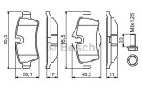 Set placute frana,frana disc MINI MINI Cabriolet (R57) (2007 - 2016) BOSCH 0 986 494 242