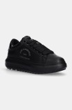 Karl Lagerfeld sneakers din piele KAPRI LUG culoarea negru, KL57538