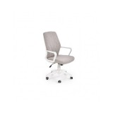 Scaun birou cu stofa, HM Spin 2, mecanism de balans, ergonomic, cadru polipropilena, cu brate, 100 kg, gri