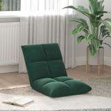 vidaXL Scaun de podea Verde &icirc;nchis 50 x 61 x 57 cm Catifea 42028152