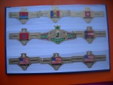 HOPCT LOT NR 2 - HERALDICA STATELE LUMII-9 BUC-ETICHETE VECHI DE TRABUCURI -COLECTIE DE LUX