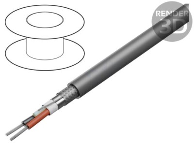 Cablu ALPHA WIRE Xtra Guard&amp;reg; Flex 2x26AWG PVC gri &amp;icirc;nchis 300V 305m foto