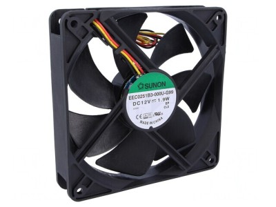 Ventilator axial DC 12V 120x120x25mm foto