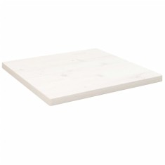 vidaXL Blat de masă, alb, 40x40x2,5 cm, lemn masiv de pin, pătrat