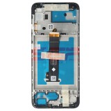 Display LCD cu Touchscreen si Rama Motorola Moto E20 Negru Original Service Pack
