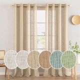 Set 2 Bucati Draperie, 140 X 225 Cm, Kaki - CN
