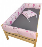 Set aparatori laterale Maxi pentru pat Montessori 160x80 cm Balerine, Deseda