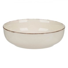 Farfurie Ad&acirc;ncă Ceramică, Nordic Style, Diametru 20cm, Bej